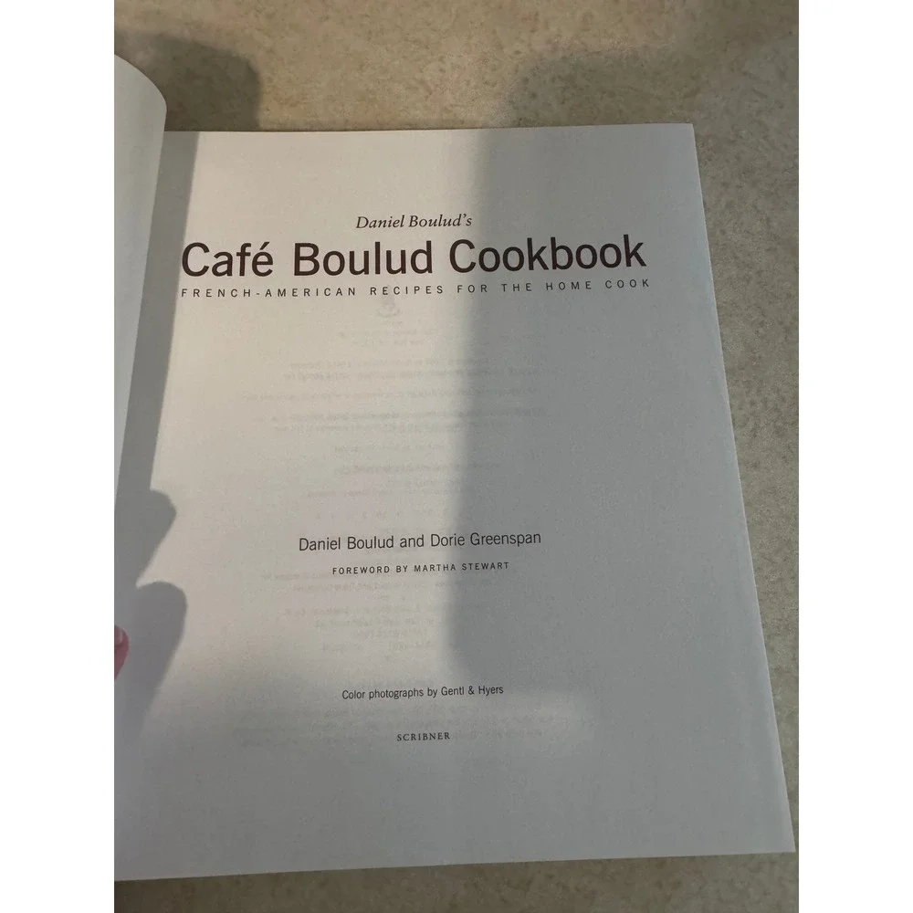 Cafe Boulud Cookbook Daniel Boulud Dorie Greenspan French American Recipes 1999